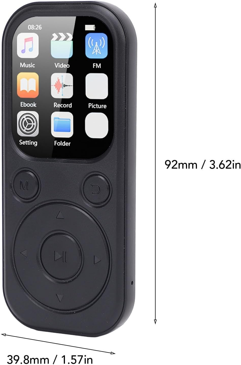 Bluetooth 5.4 16GB MP3 Player for Kids w/ FM Radio, Recorder & 128GB Support