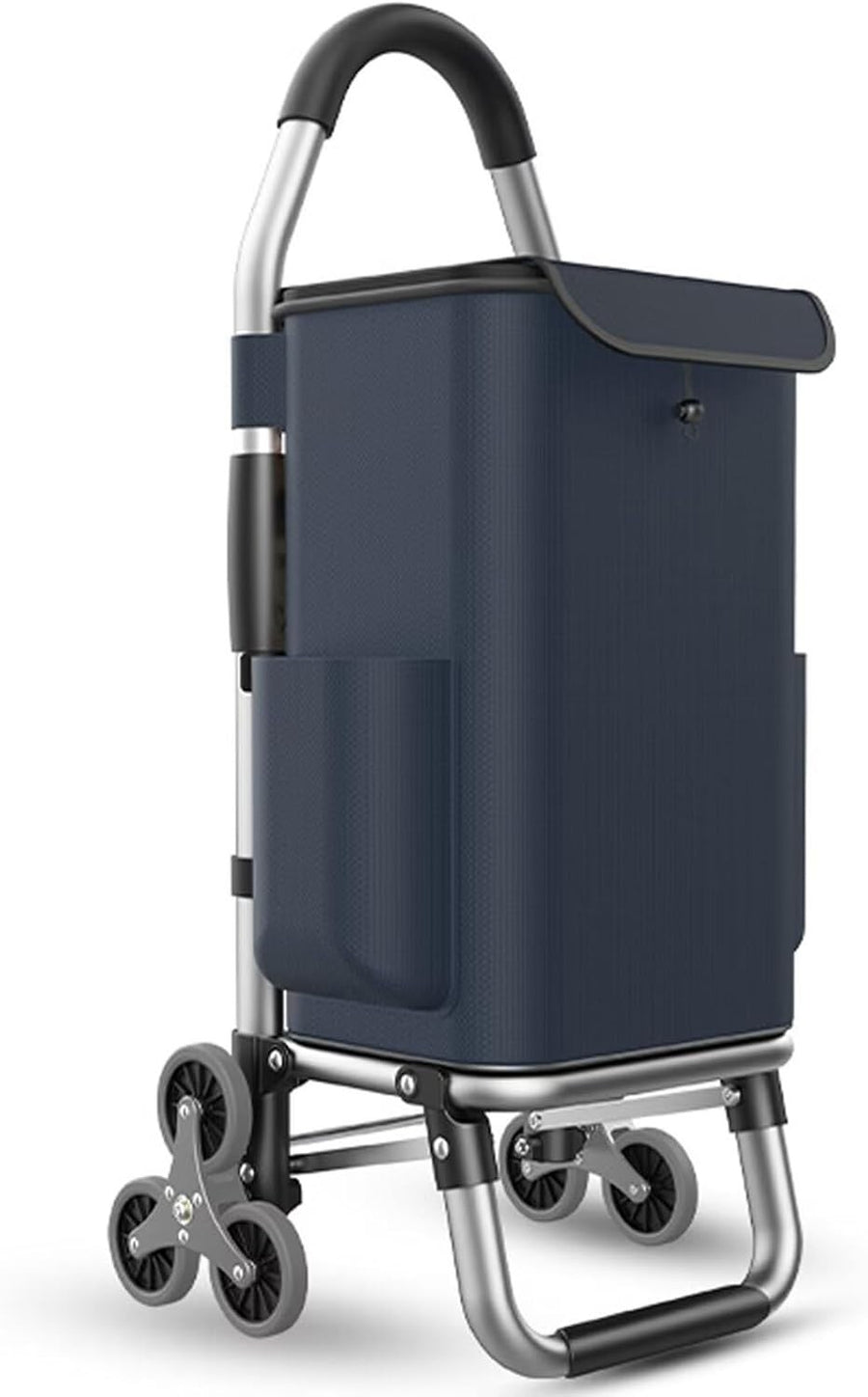 Lightweight 6-Wheel Folding Shopping Trolley Waterproof 2-in-1 Stair Climber