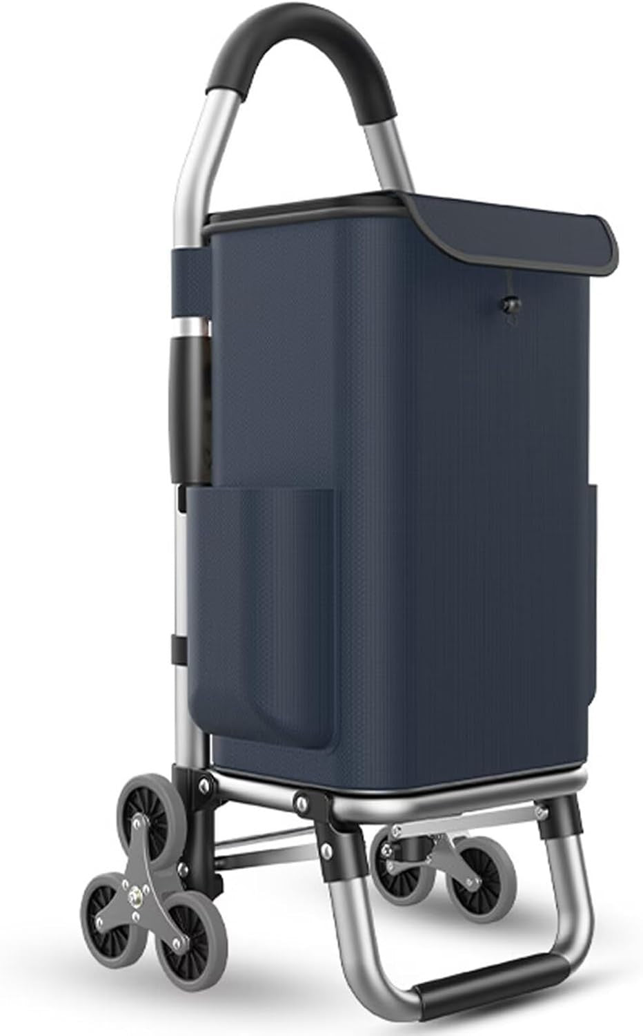 Lightweight 6-Wheel Folding Shopping Trolley Waterproof 2-in-1 Stair Climber