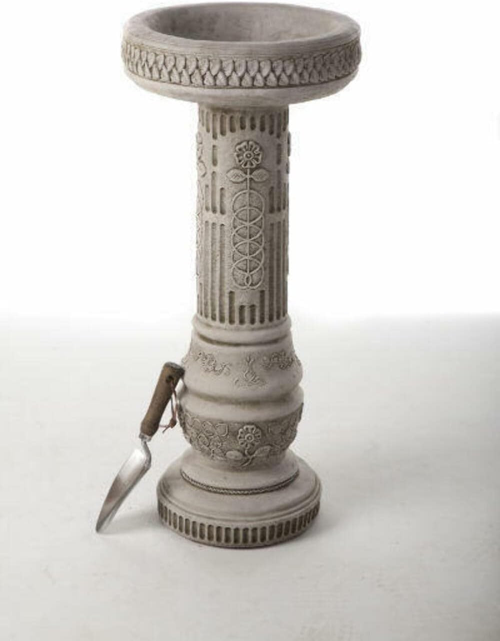Sunflower Stone Bird Bath | 65kg Handcrafted Frost-Proof Garden Ornament