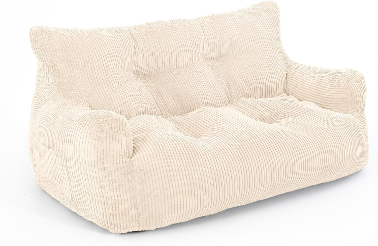 Large 2 Seater Bean Bag Sofa Chair Adult Comfy Corduroy for Lounge Room