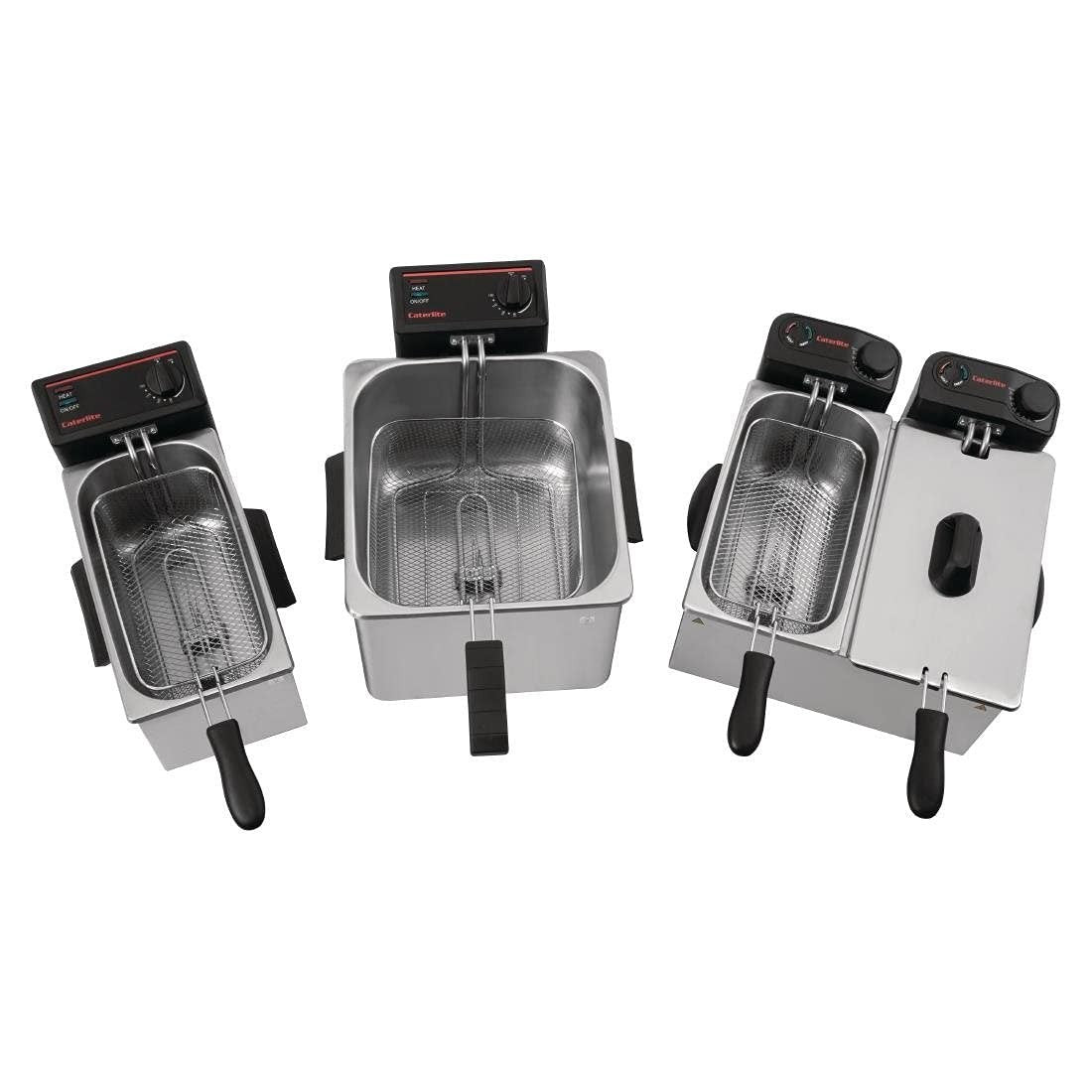Double Deep Fat Fryer 7L Total 4000W Stainless Steel Dual Tank