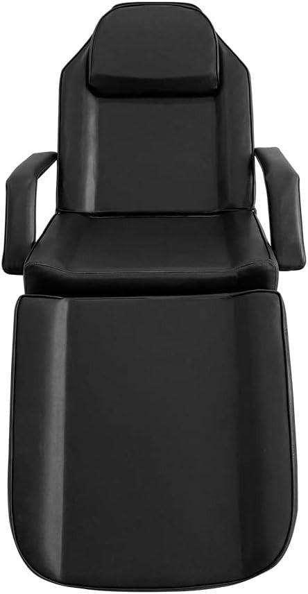 Reclining Massage Table Adjustable Beauty Salon Spa Tattoo Bed w/ Storage Black