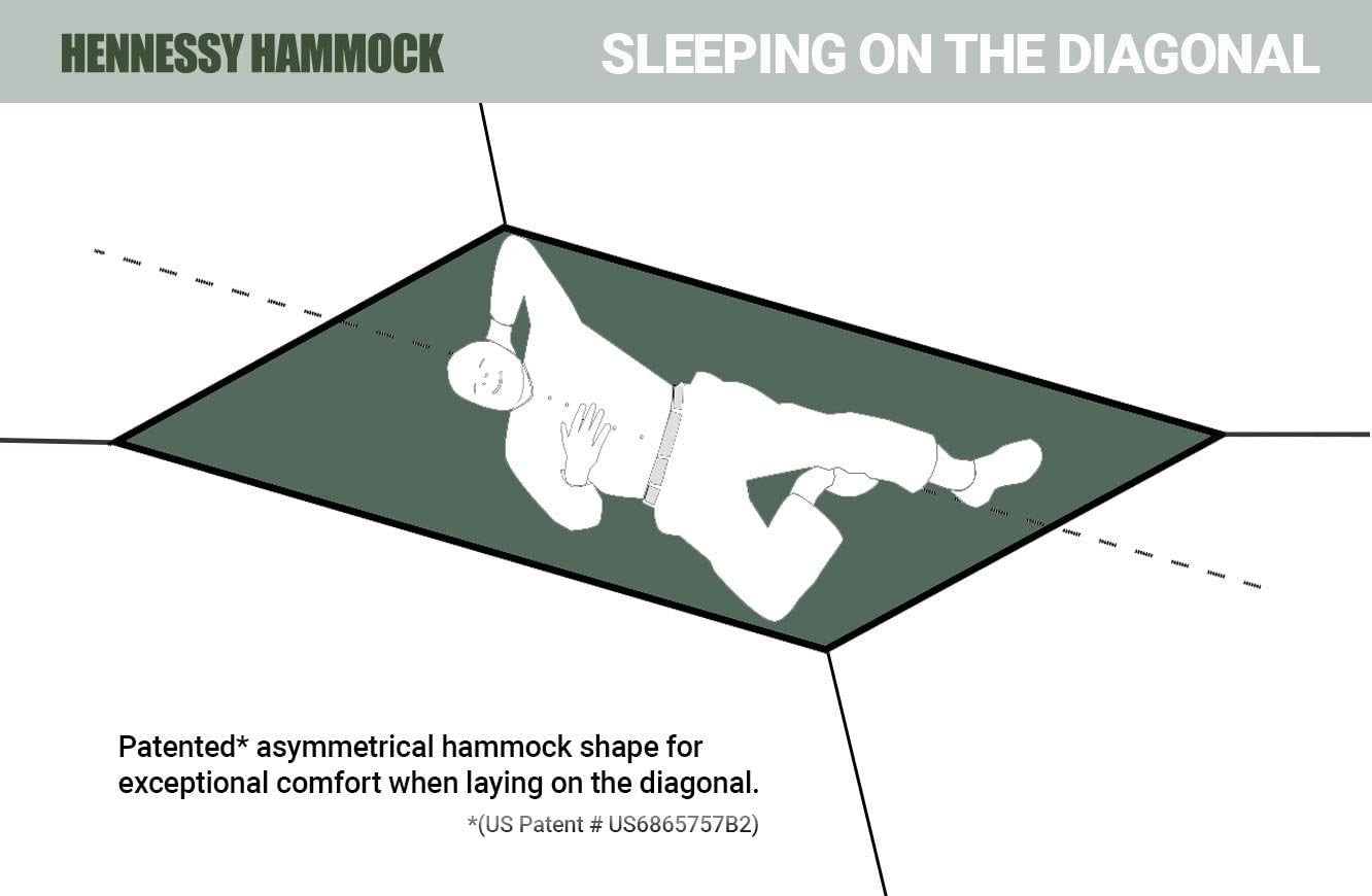 XL Camping Hammock for Tall Adults | Heavy Duty 300lb Capacity with Bug Seal