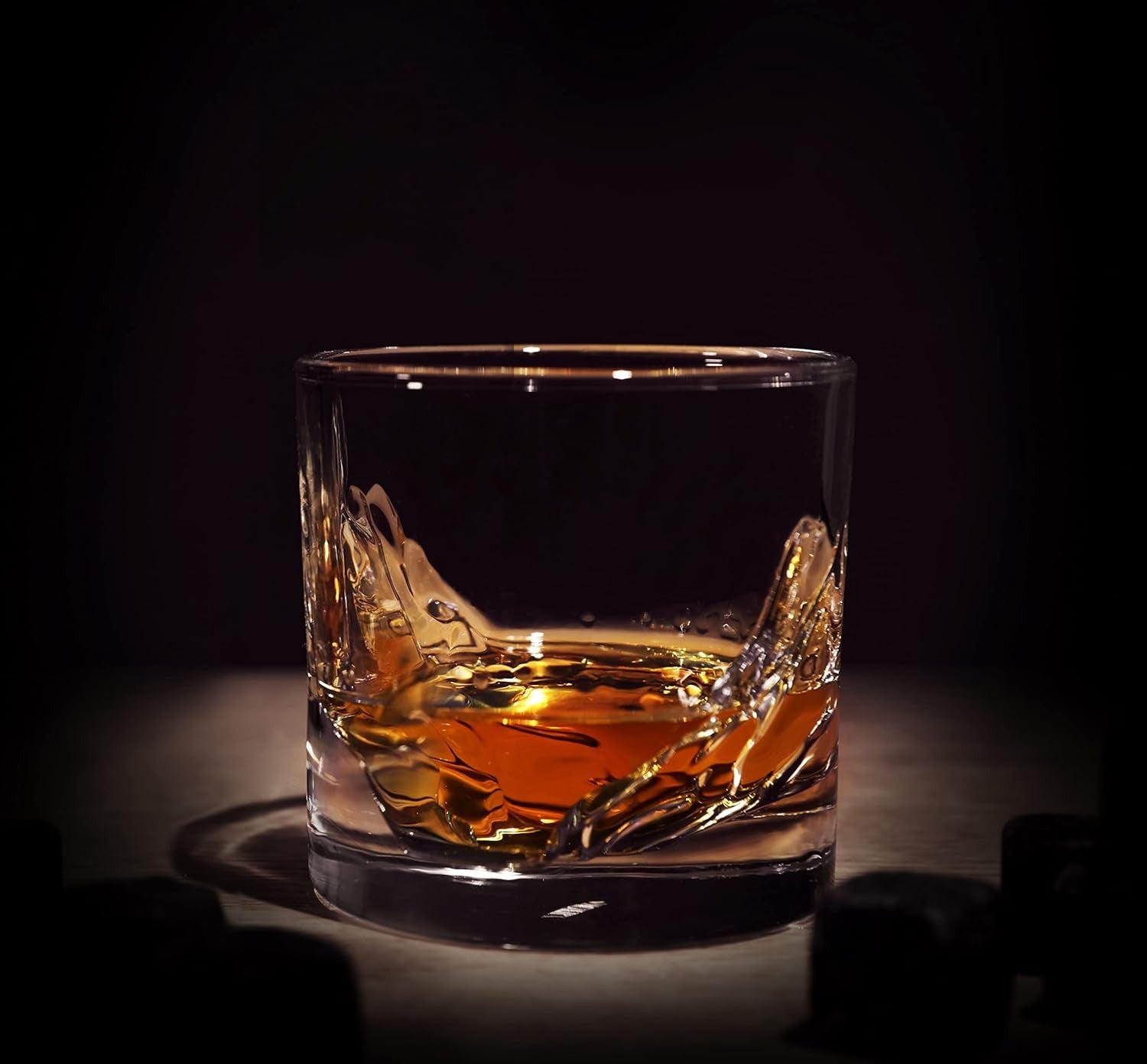 Canyon Whiskey Glasses Set of 2 – Heavy Old Fashioned 300ml Chill Rocks
