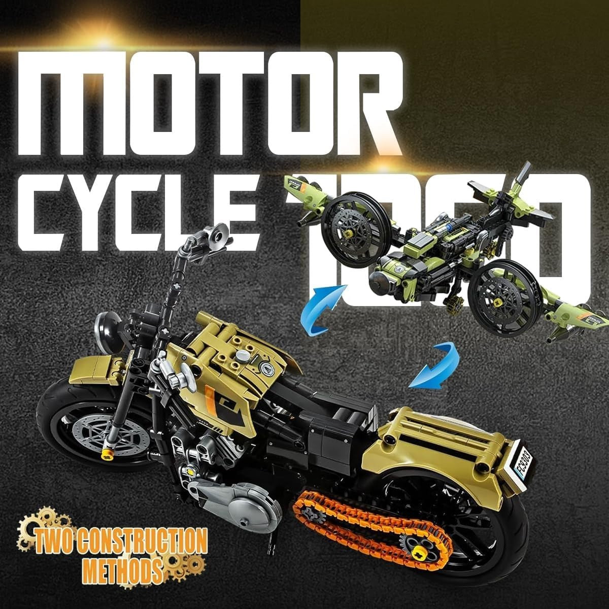 479-Piece 2-in-1 Motorbike & Fighter Building Blocks Set – Interactive Toy Gift