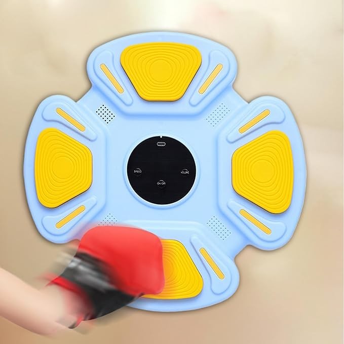 Wall Mounted Music Boxing Machine LED Punch Trainer Kids Adults Home Gym