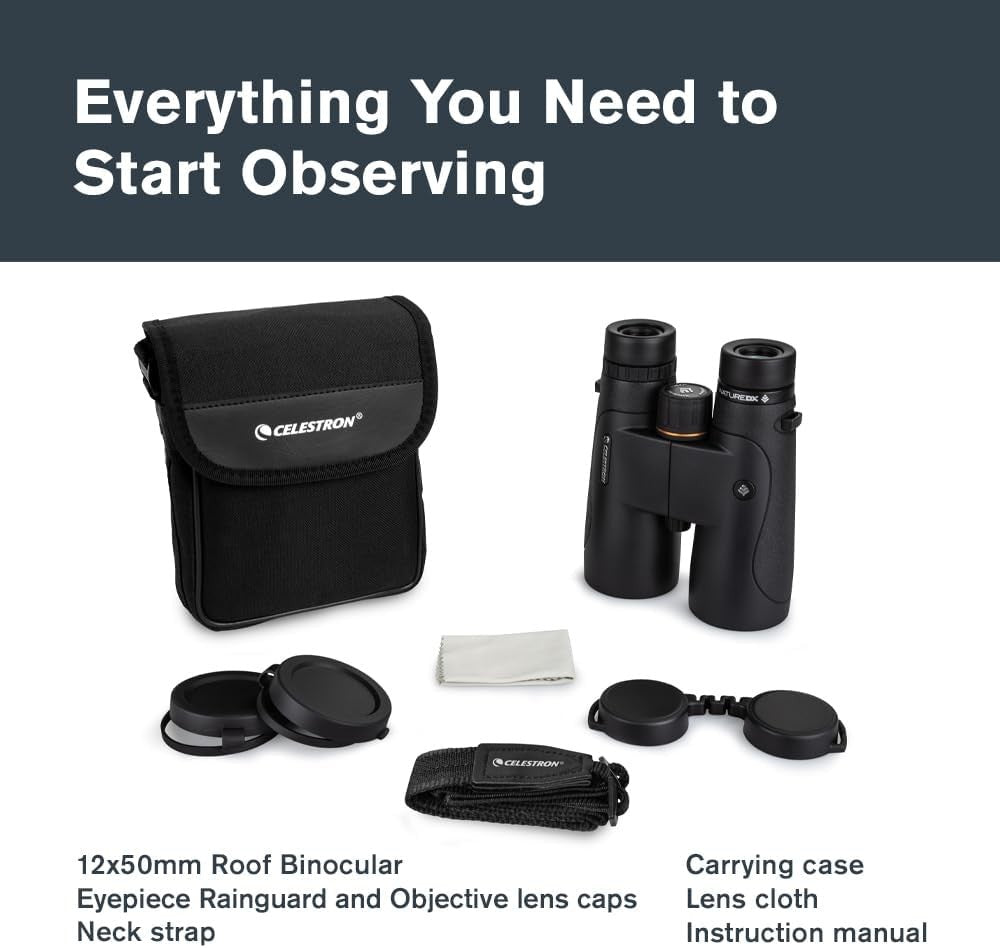 12x50 Waterproof HD Binoculars Long Range Birdwatching Outdoor Fog-Proof