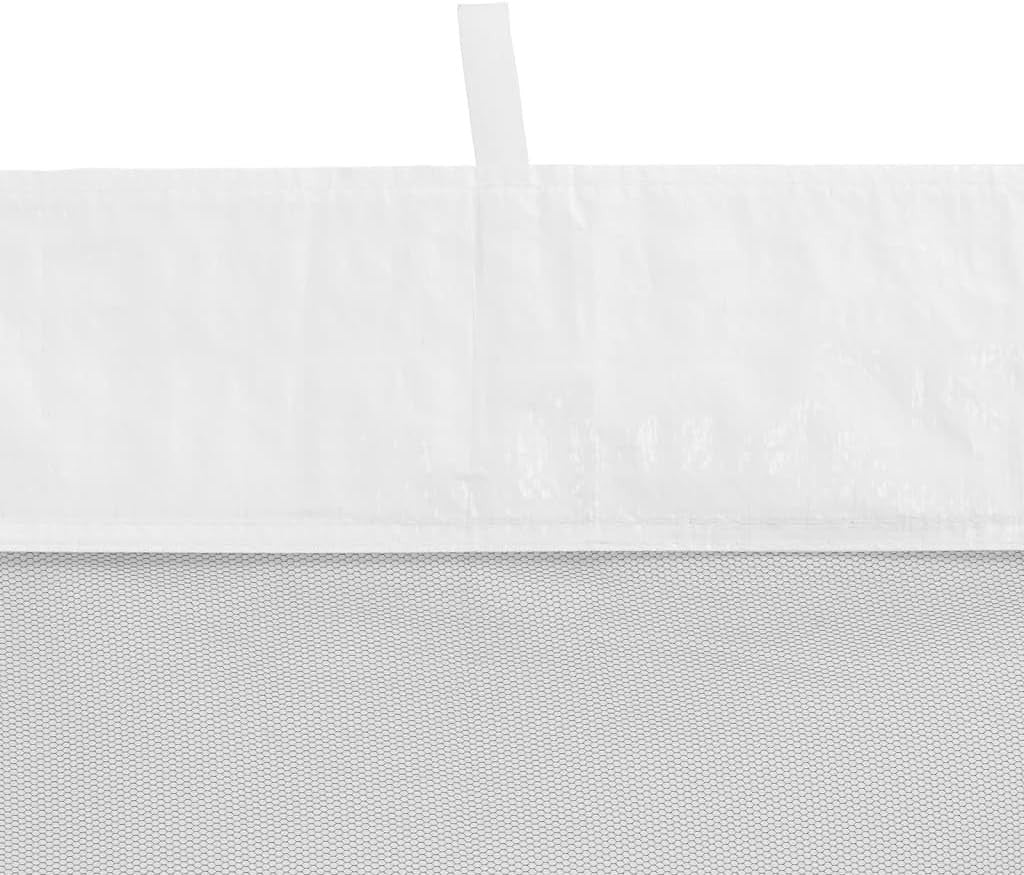 Party Tent Sidewalls 2pcs White & Black Mesh Gazebo Canopy Panels 300x195cm