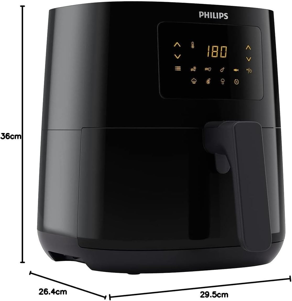 4.1L Air Fryer Digital Touch 13in1 Rapid Air 90% Less Fat Keep Warm