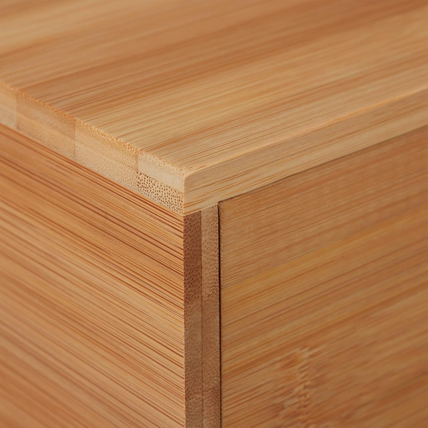 Bamboo Desk Organiser with 3 Drawers & Shelf – Office Storage Box