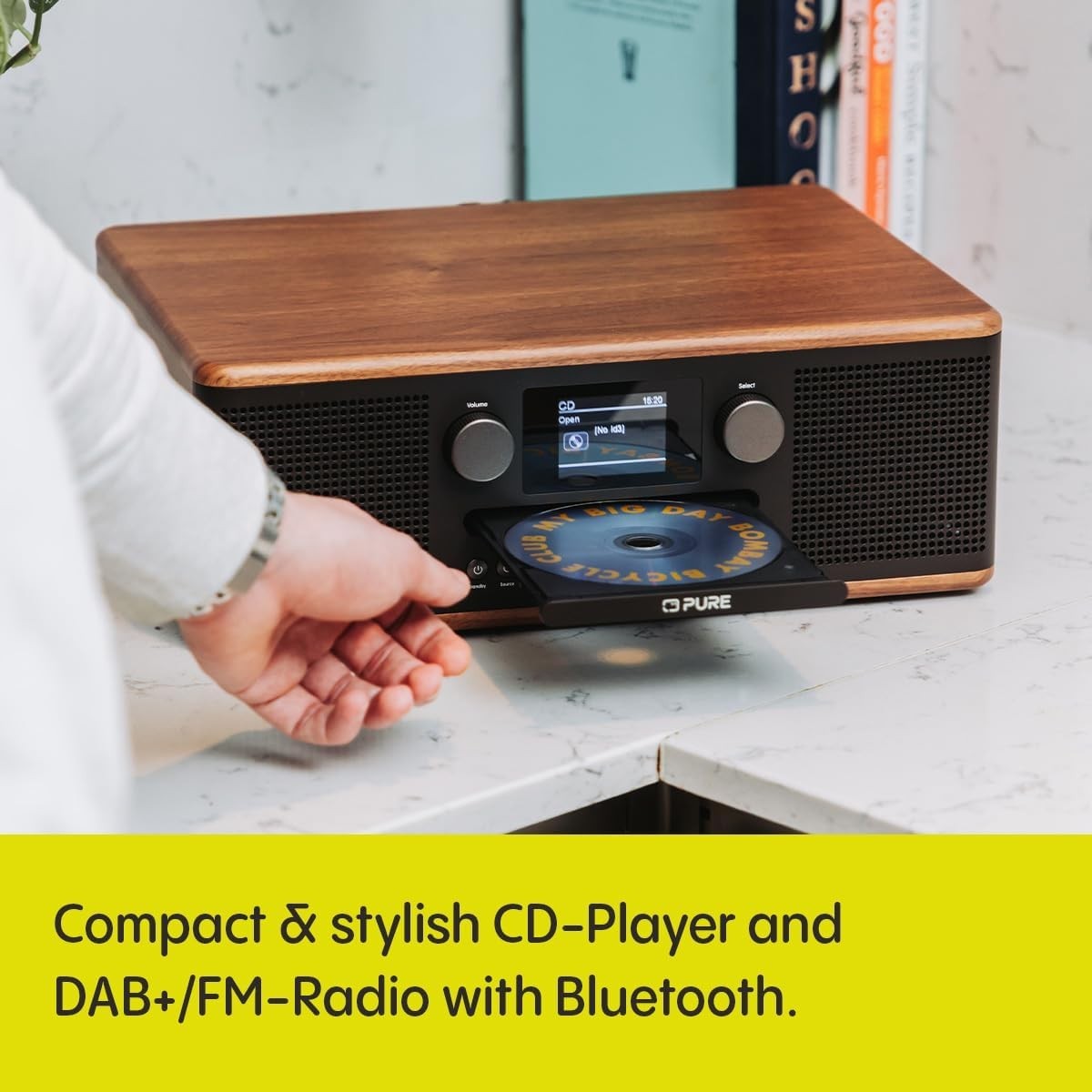 DAB+ Bluetooth CD Music System Stereo Speakers USB AUX Alarm Timer