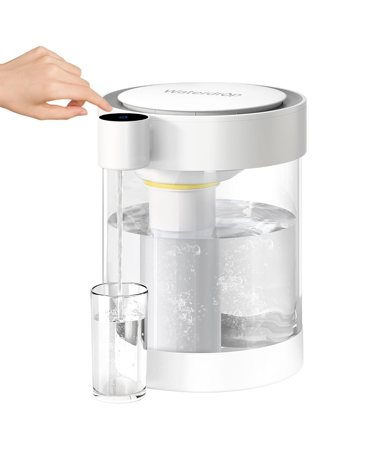 Electric Glass Water Filter Dispenser 5.3L Rechargeable Countertop