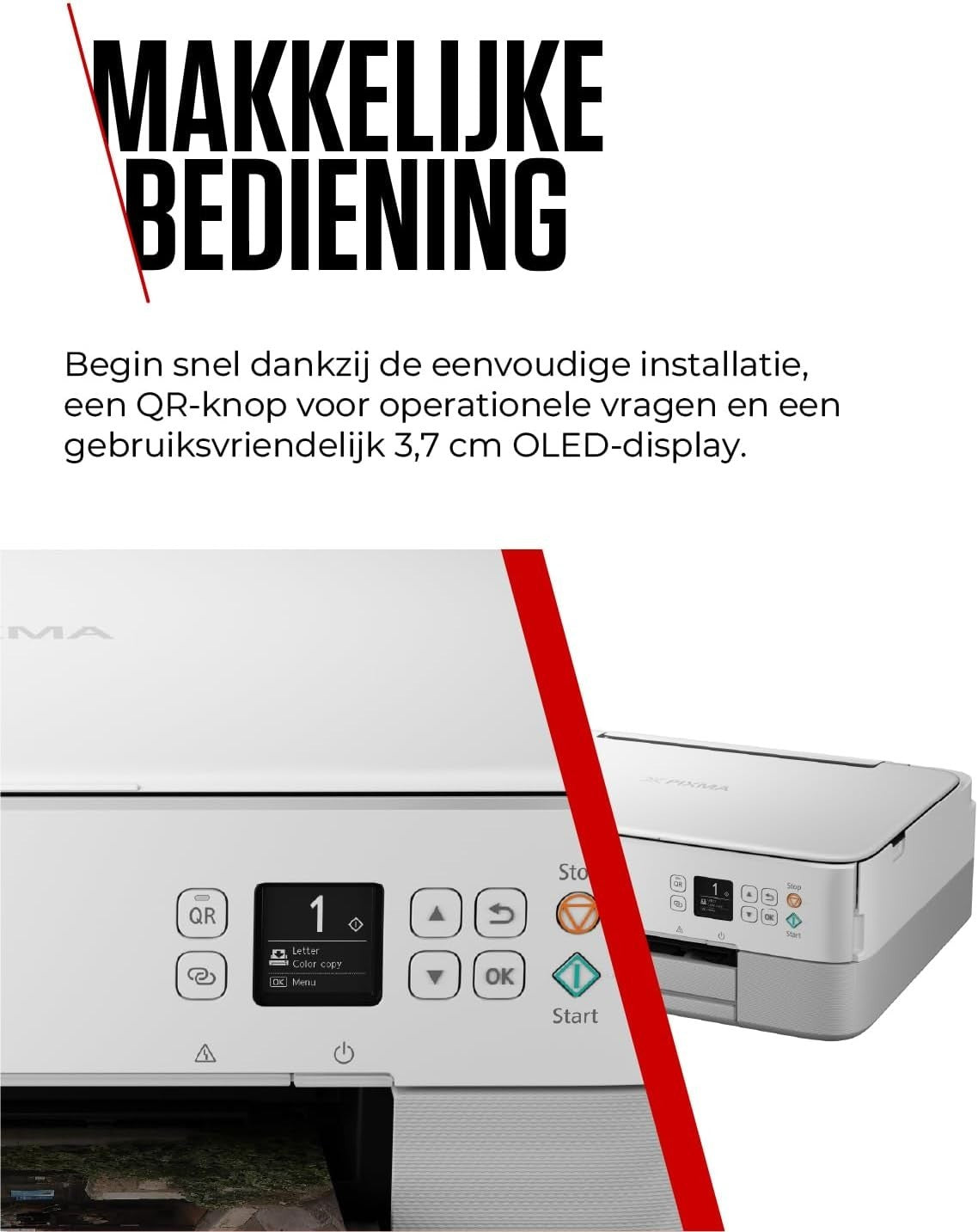 Wireless Colour All-in-One Inkjet Printer Auto-Duplex Borderless White
