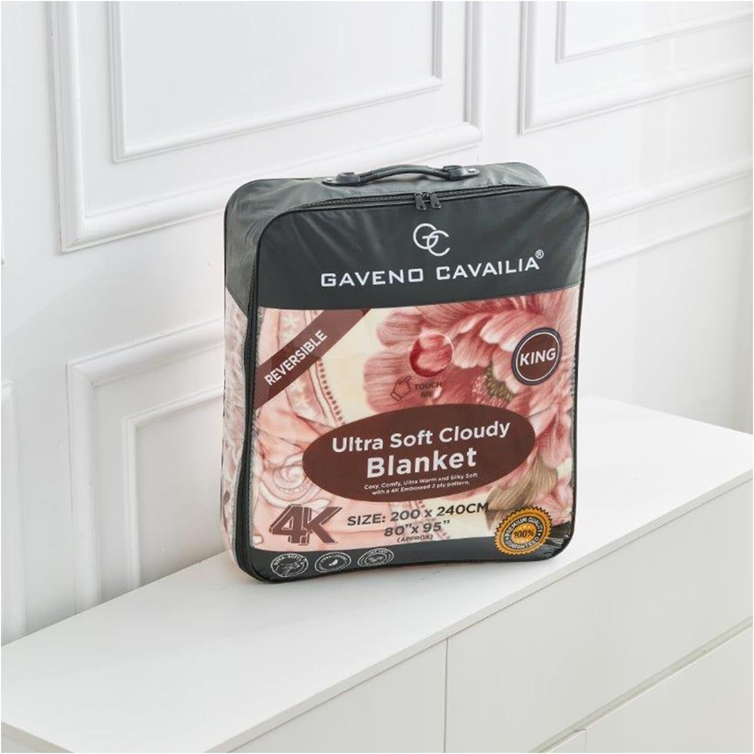 Rosy Delight 5kg Fleece Blanket 200x240cm King Size