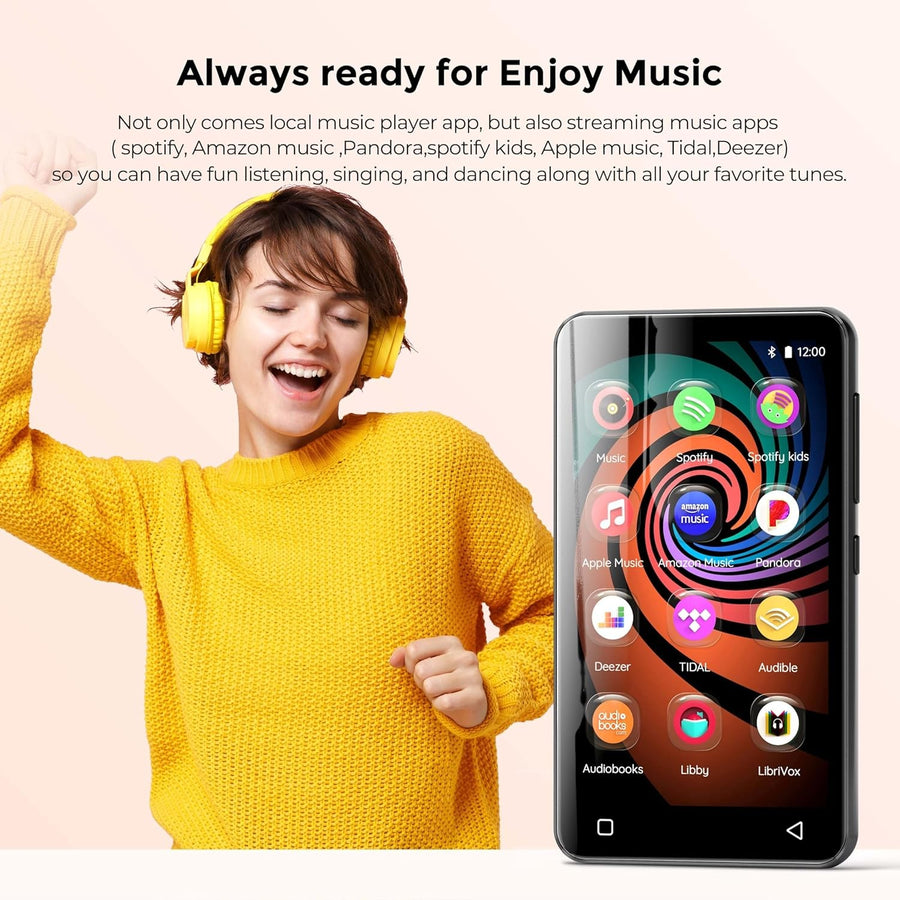 160GB MP3 MP4 Player Grey 4" Touch WiFi Bluetooth Spotify