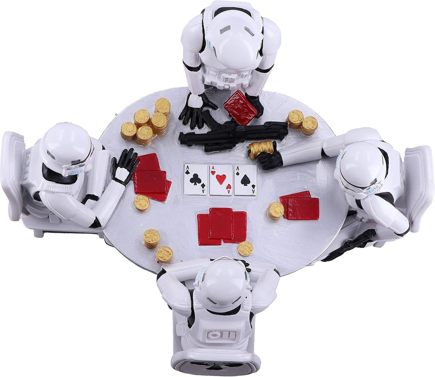 Poker Table Stormtrooper Resin Figurine 18.3cm Collectible Sci-Fi Home Decor