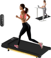 Compact Foldable Walking Treadmill 5% Incline Home Gym LED Display Remote