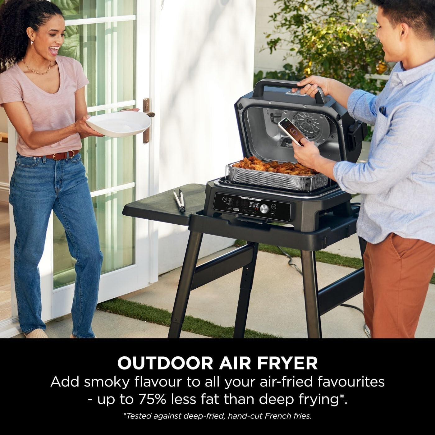 Smart Electric BBQ Grill & Smoker 7-in-1 with App Control & Digital Probe