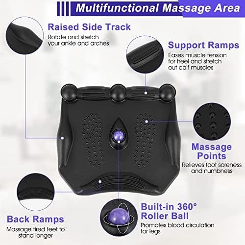 Ergonomic Anti Fatigue Standing Mat with Massage Ball, Non Slip Desk Floor Mat