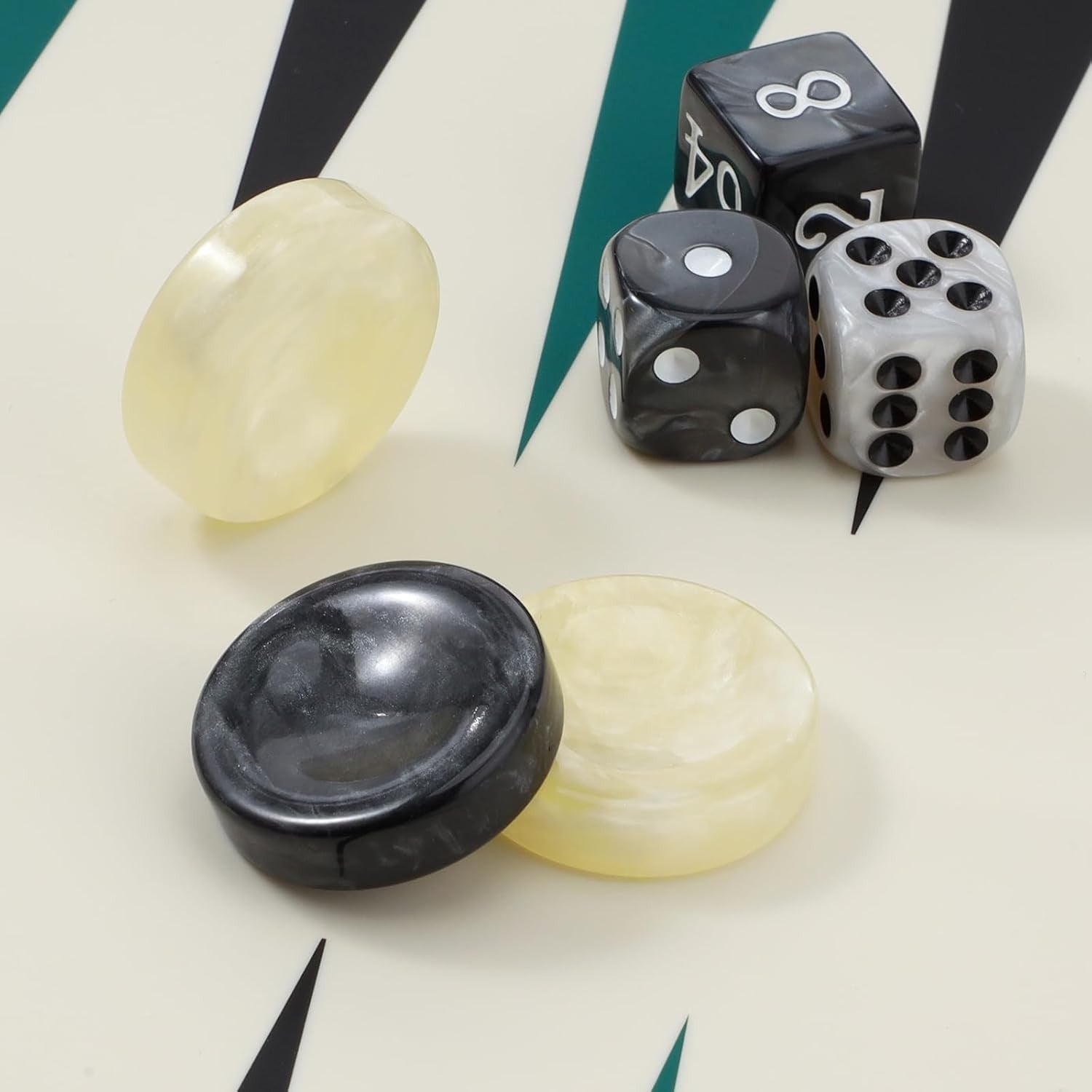 Silicone Backgammon Set Foldable Travel Board Game Bag 2 Players