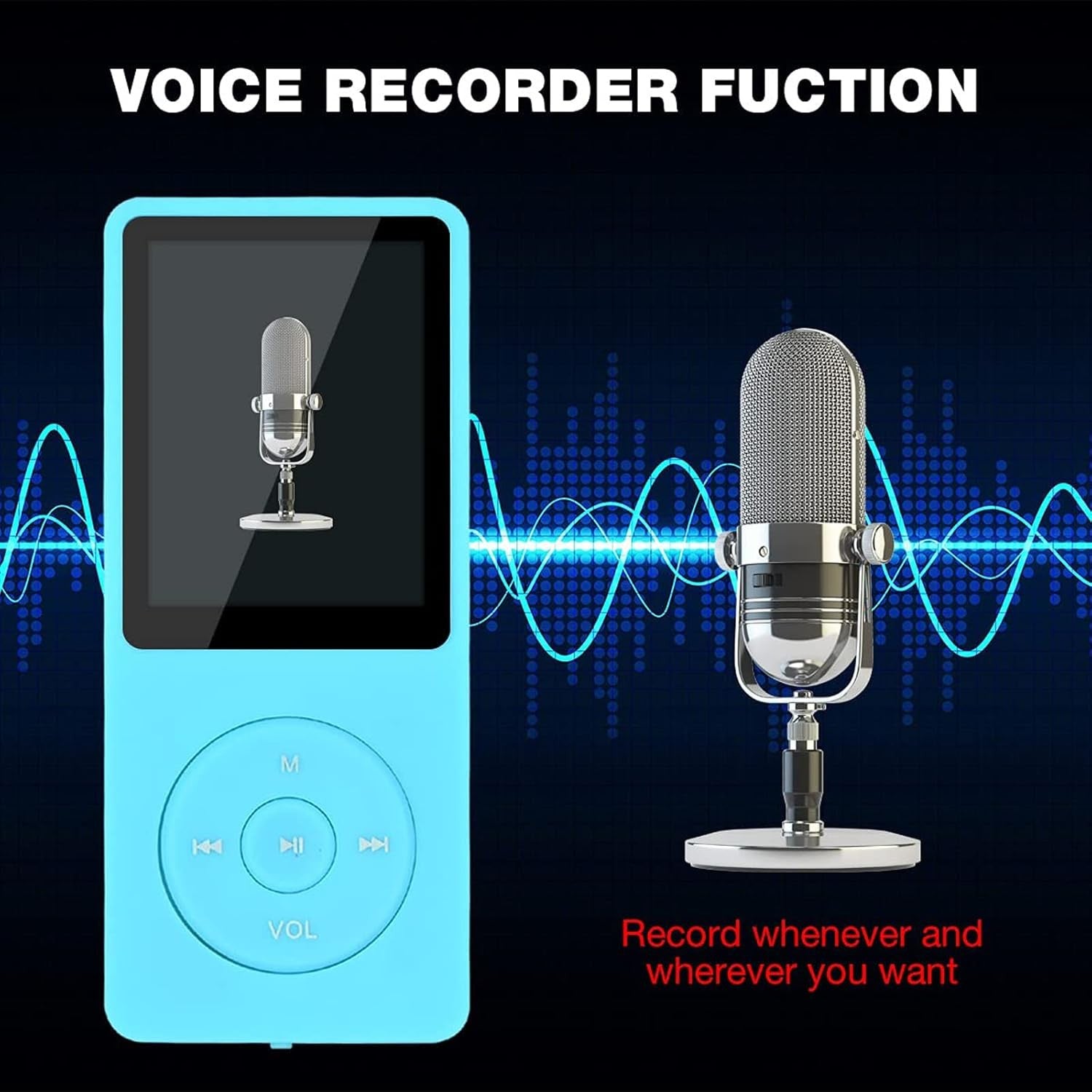 8GB MP3MP4 Music Player Portable HiFi FM Radio Voice Recorder