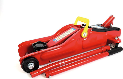 2 Ton Low Profile Hydraulic Trolley Jack 85–330mm Heavy Duty Car Lift Red