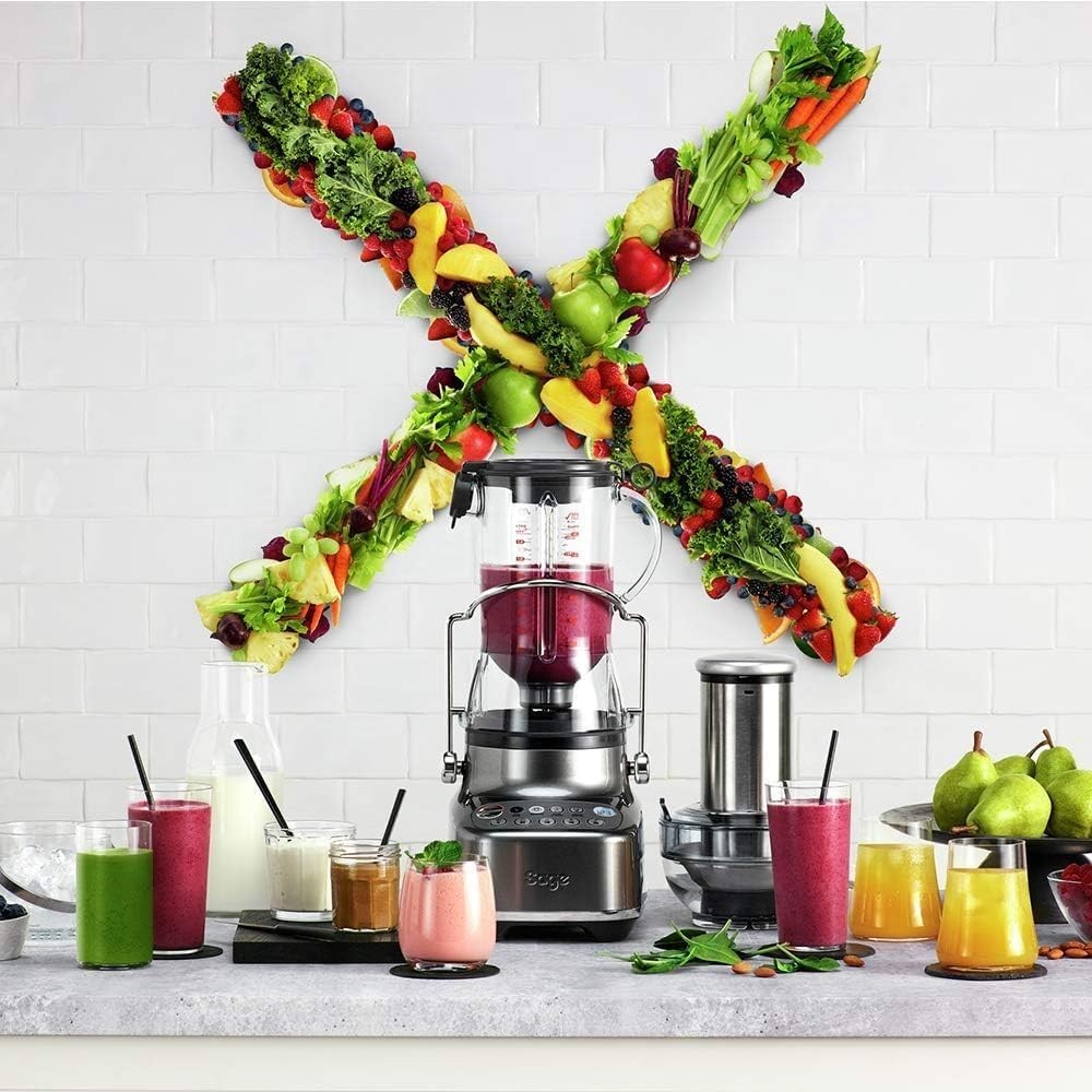 Blender Juicer Combo 88mm Chute Cold Spin 1.5L Jug Space Saving