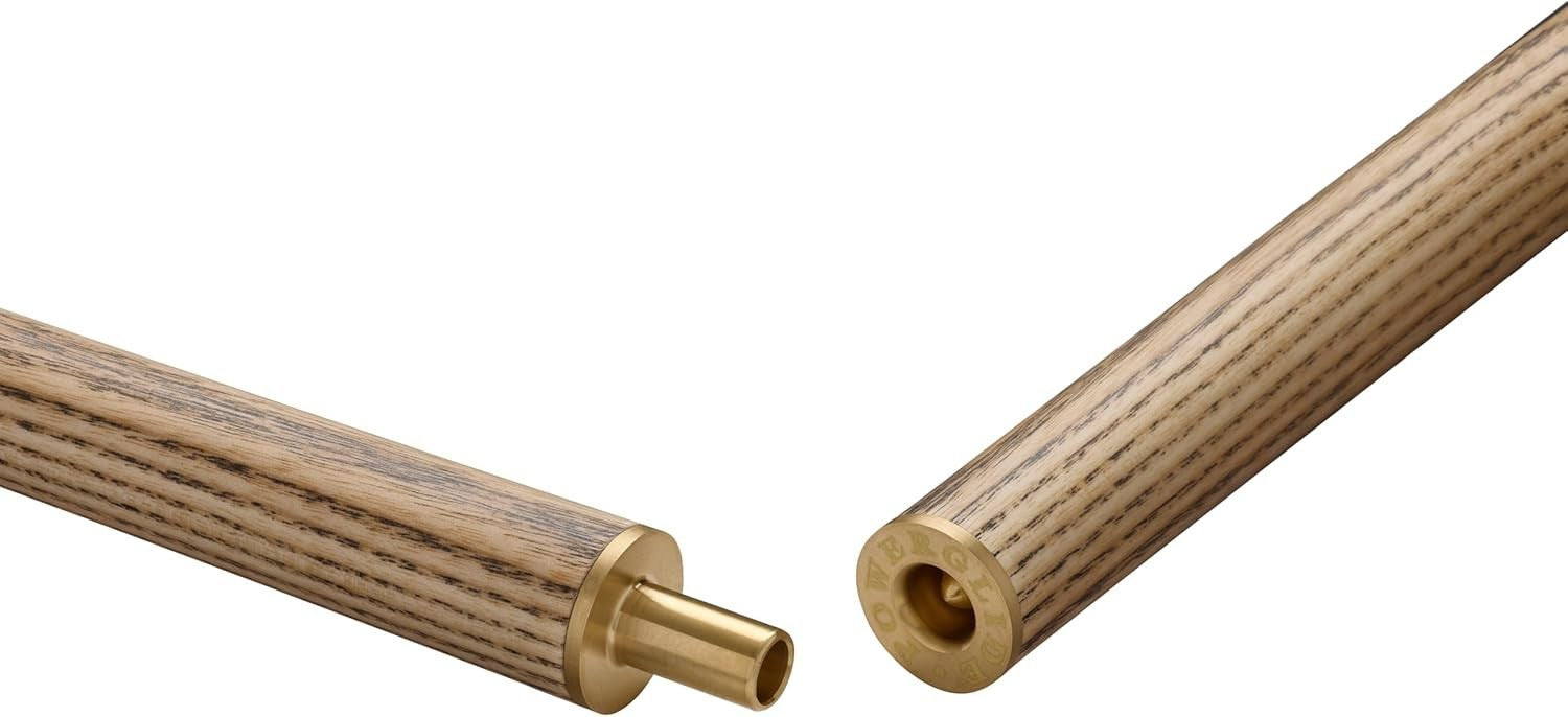 57" Ash Snooker Pool Cue 2 Piece 9.5mm Tip Hand Spliced Butt