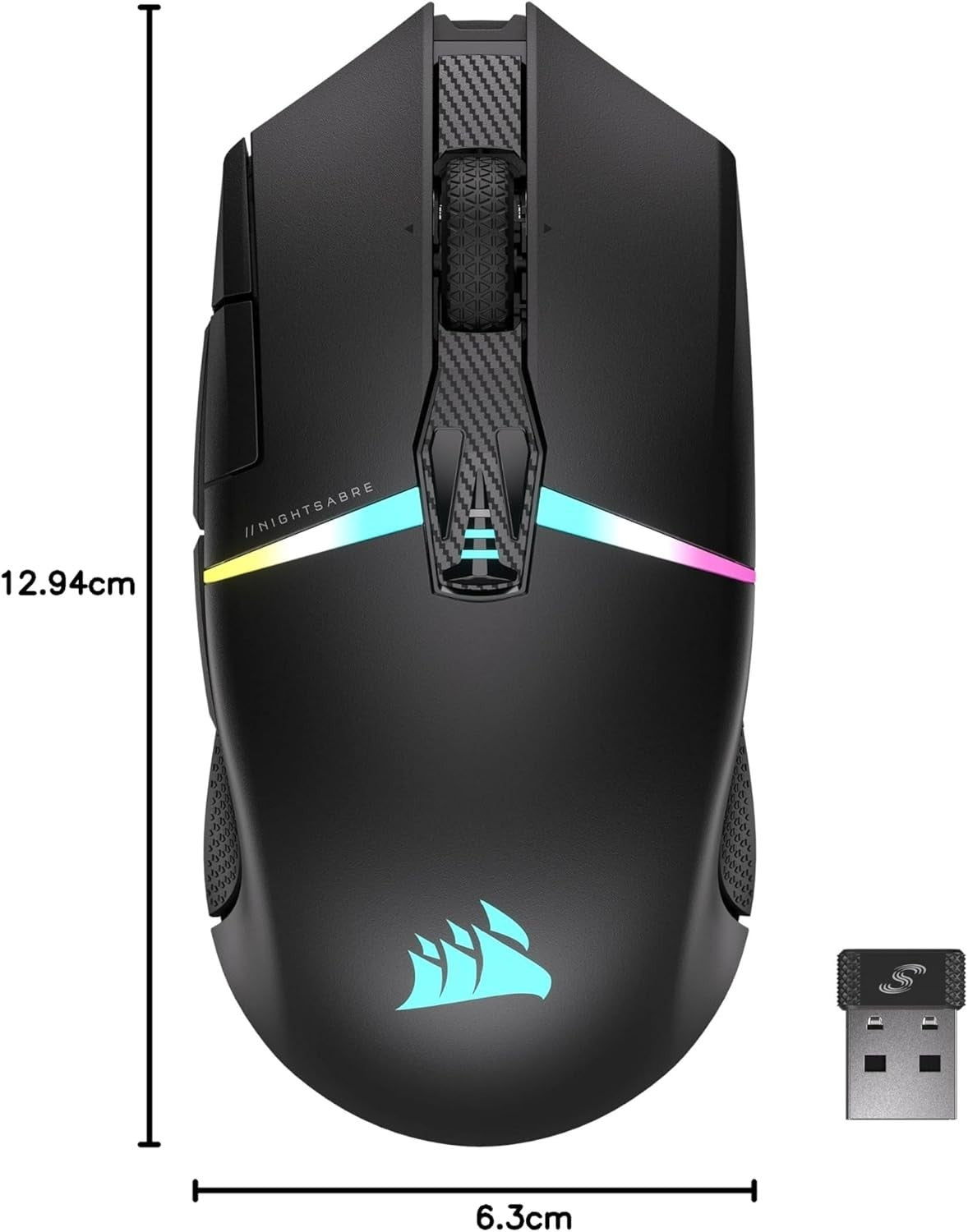 Wireless RGB Gaming Mouse 26,000 DPI Ultra-Fast 11 Buttons FPS