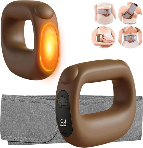 Heated Deep Tissue Massage Gun Quiet Percussion Muscle Pain Relief Tool