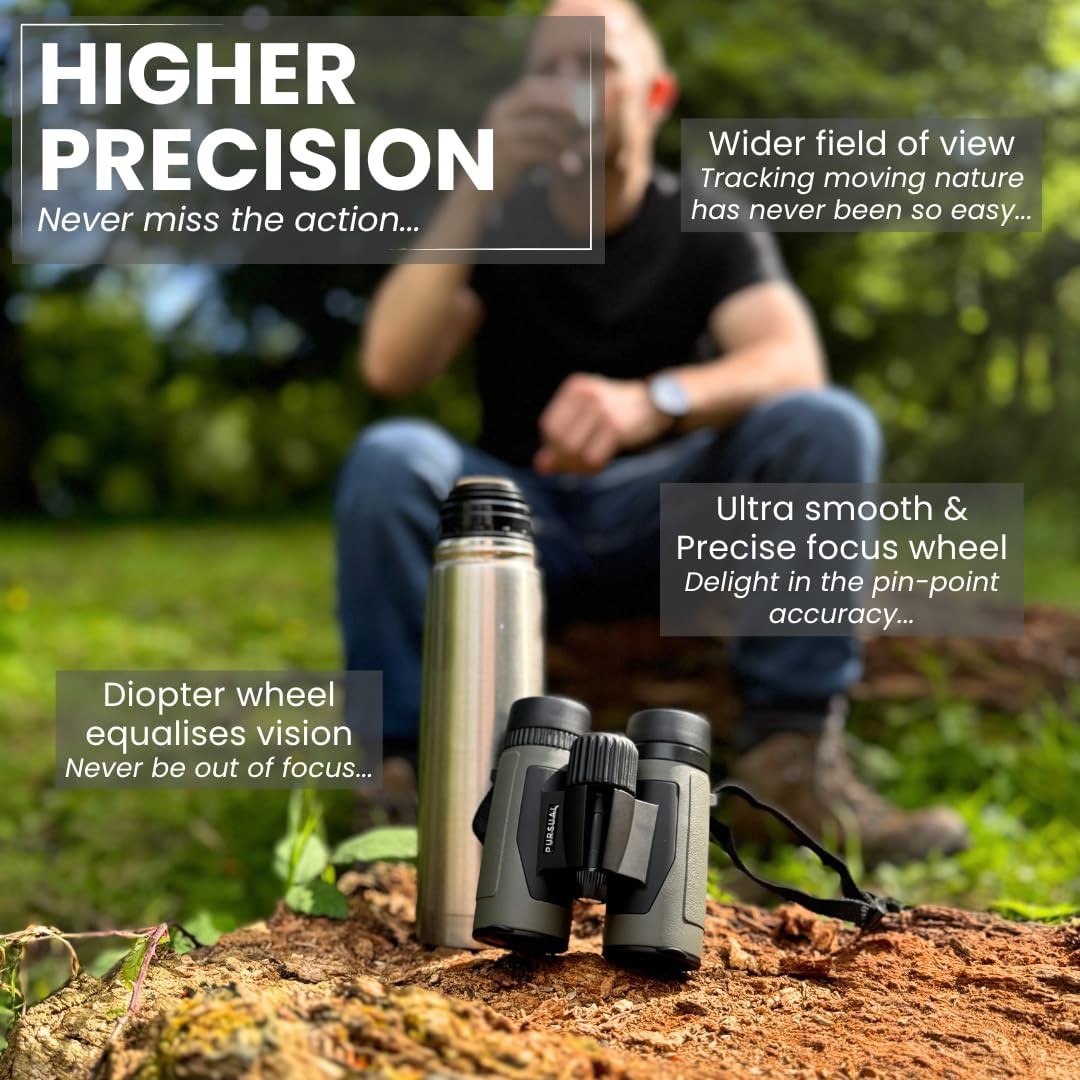 8x32 Compact Waterproof Binoculars High Power Clear Bright Bird Watching Hiking