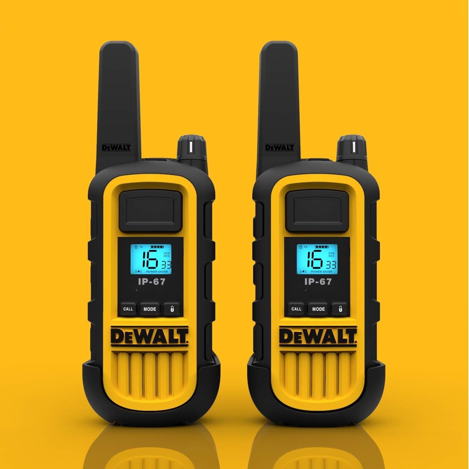 Heavy Duty 6-Pack Walkie Talkies + Gang Charger Long Range Waterproof