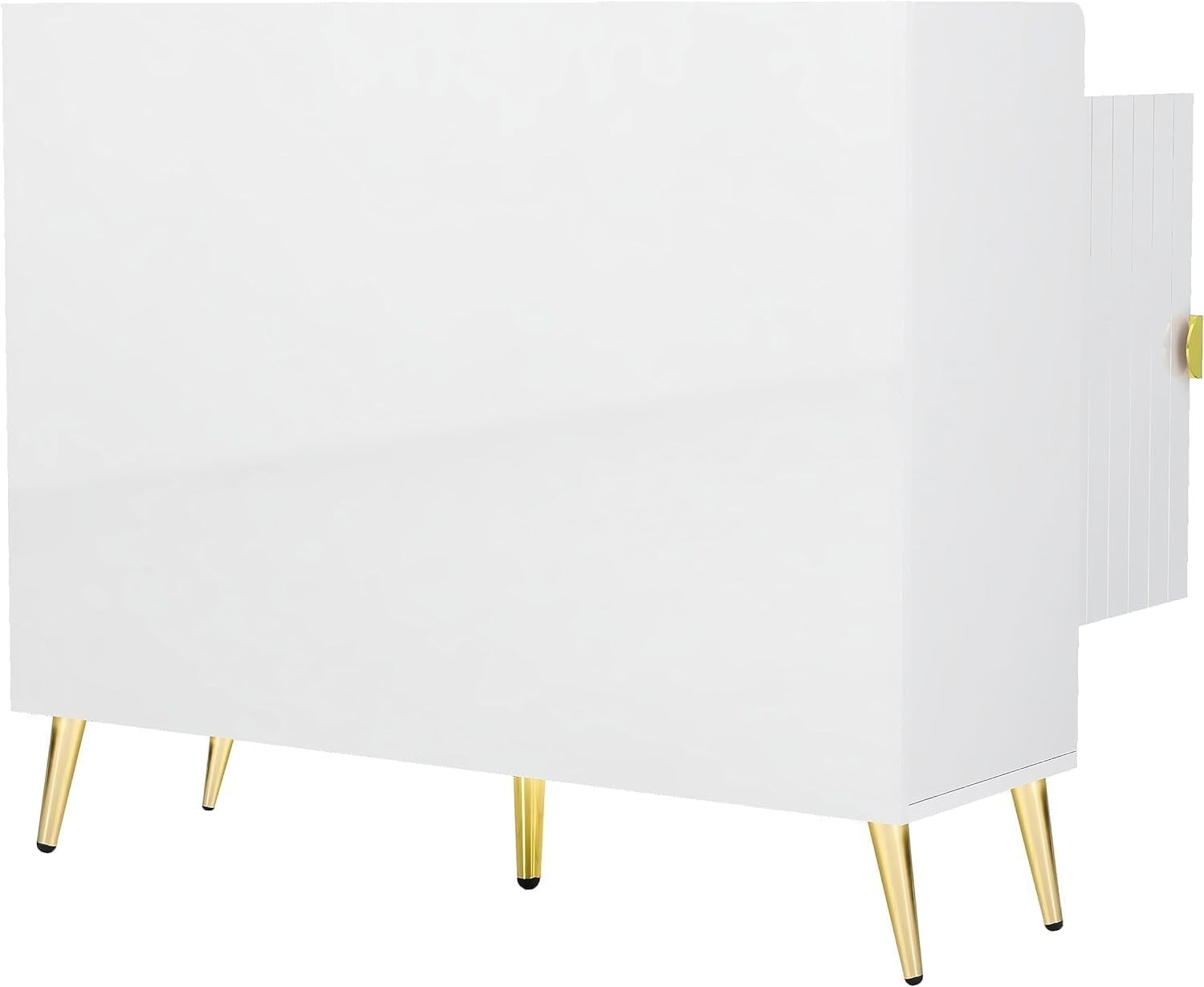 White Modern Shoe Cabinet Storage with Doors – 11 Shelf Hallway Organizer
