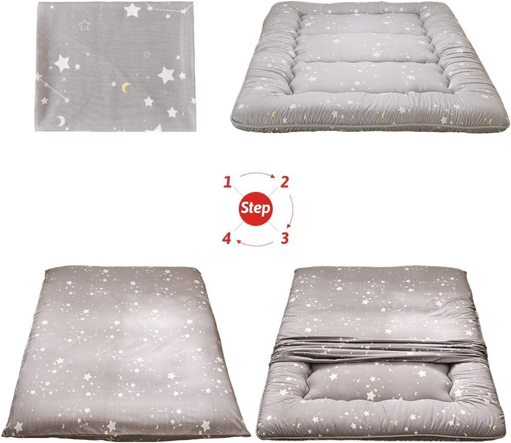 Japanese Floor Mattress Futon Double Tatami Sleeping Pad Foldable Soft Bed