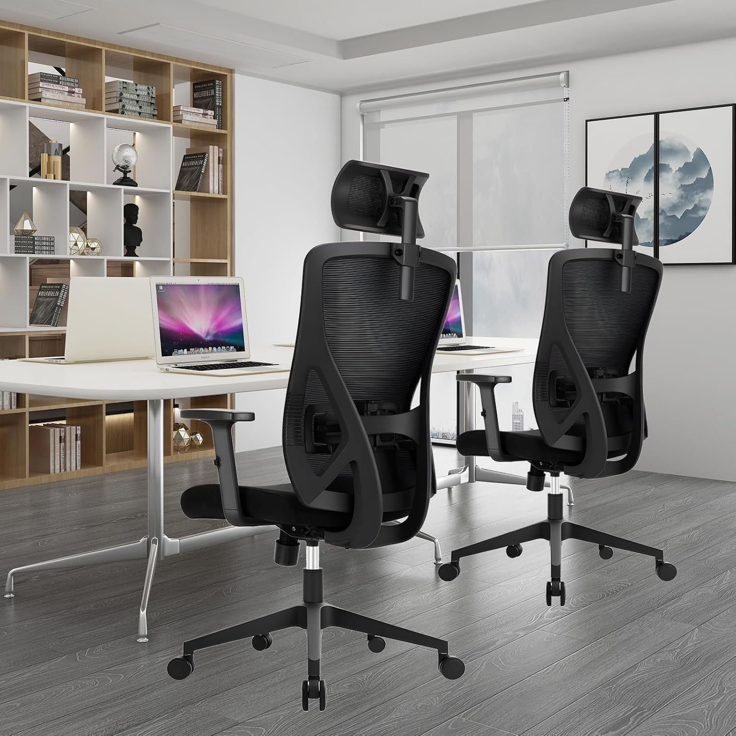 Ergonomic Office Chair Desk Oversized Mesh Back Lumbar Support Adjustable 150kg