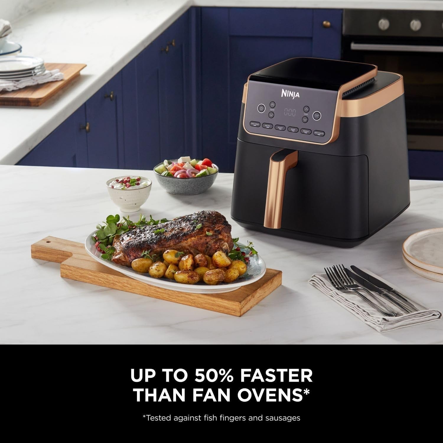 Air Fryer 6.2L Large Drawer Max Crisp Roast Bake Reheat Family Size No Oil