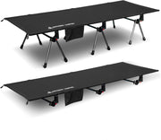Adjustable Folding Camping Cot Portable Bed 330lbs Support Outdoor Travel