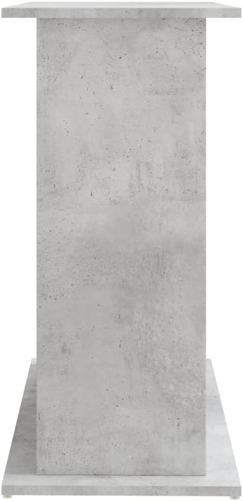 Concrete Grey Engineered Wood Aquarium Stand Secure Storage 81x36x73cm