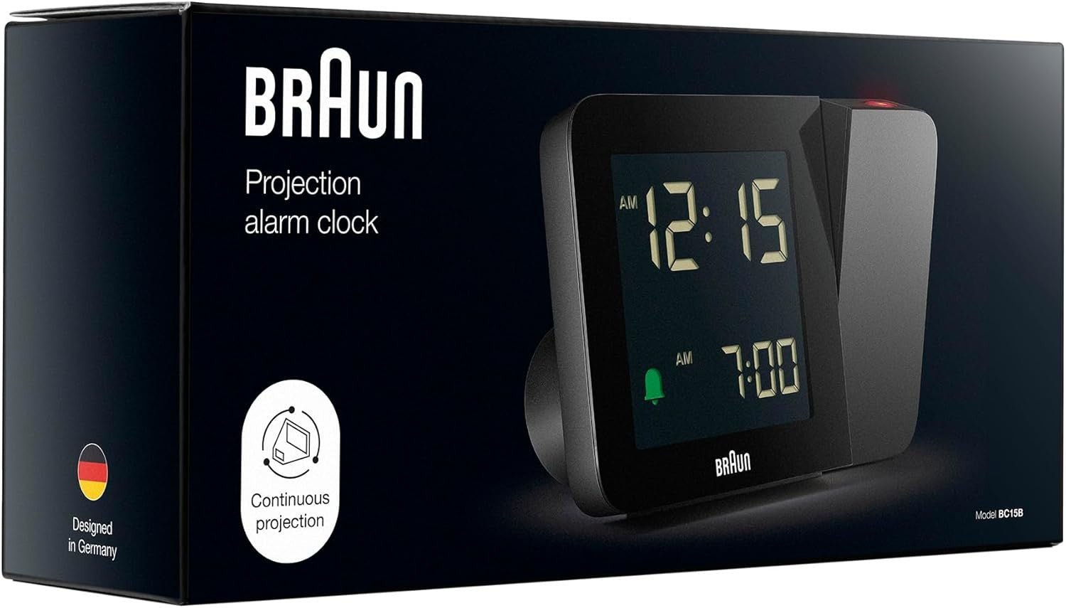 Projection Alarm Clock Ceiling Display Negative LCD Backlight Quick Set