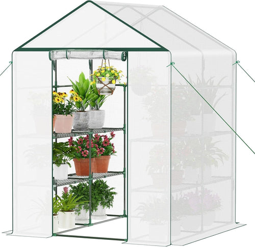 Walk-In Greenhouse 3 Tier | UV-Resistant Waterproof Cover | Heavy Steel Frame