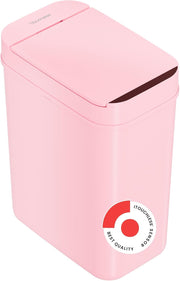 3 Gallon Touchless Sensor Trash Can Slim Bathroom Bin Pink