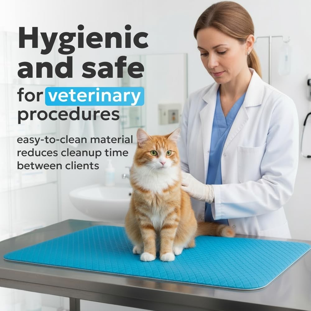 Dog Grooming Table Mat Non Slip Anti Fatigue Waterproof Soft Rubber