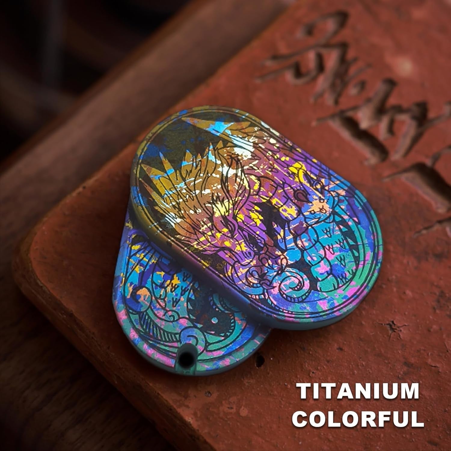 Titanium Dragon Fidget Slider Ratchet Clicker Stress Relief EDC