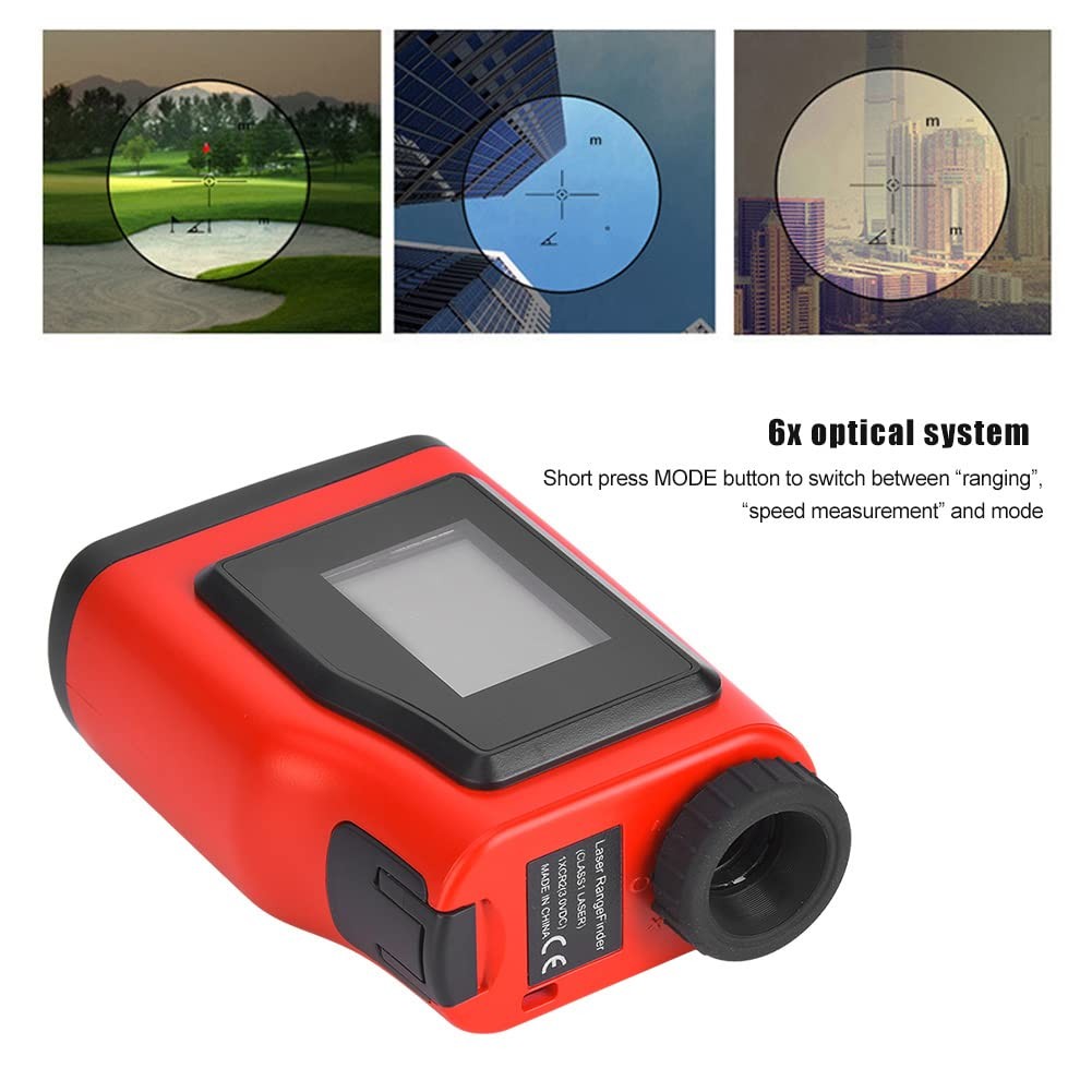 Golf Laser Rangefinder 600m 6X HD Screen Portable Distance Meter