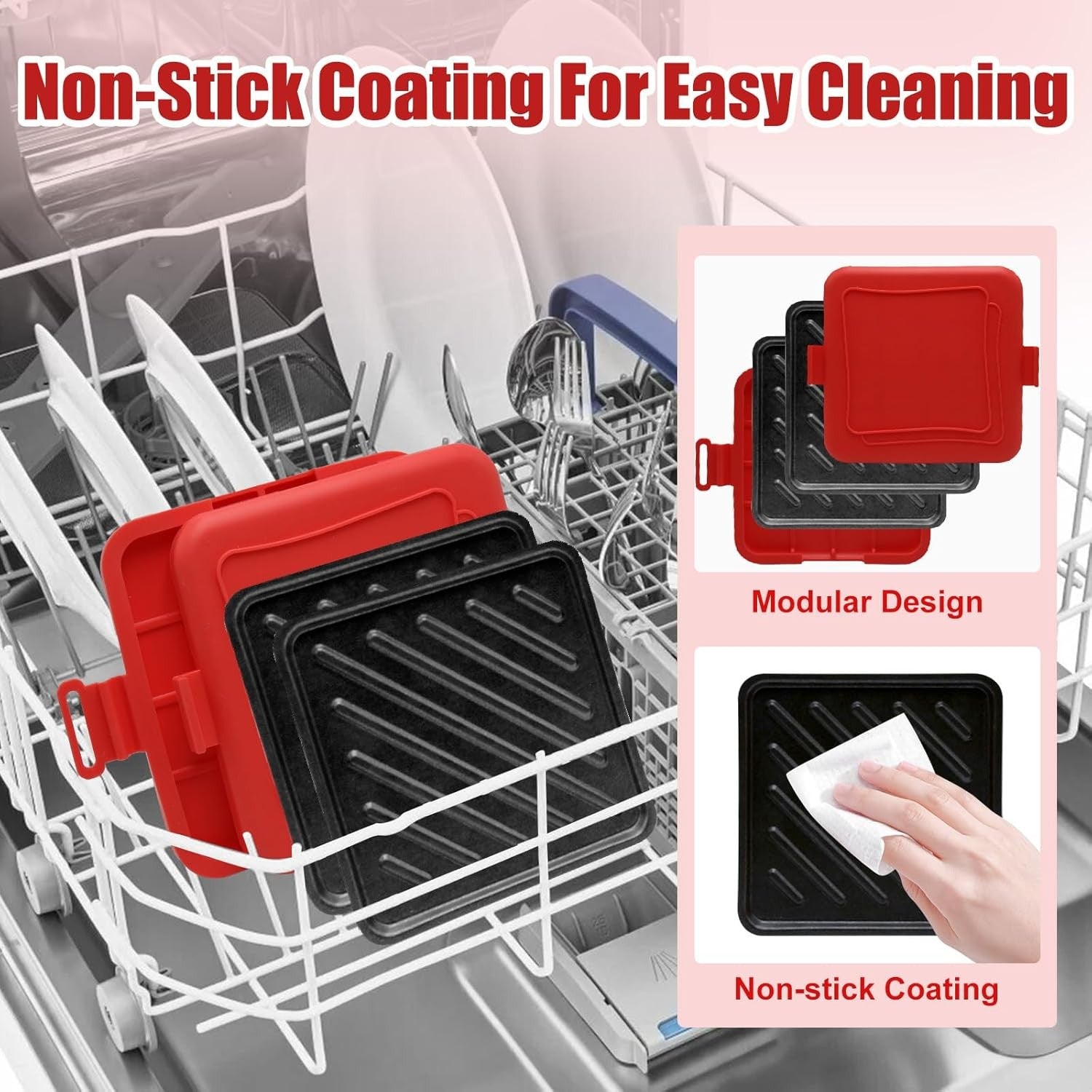 Microwave Toastie Sandwich Maker Non Stick Panini Press