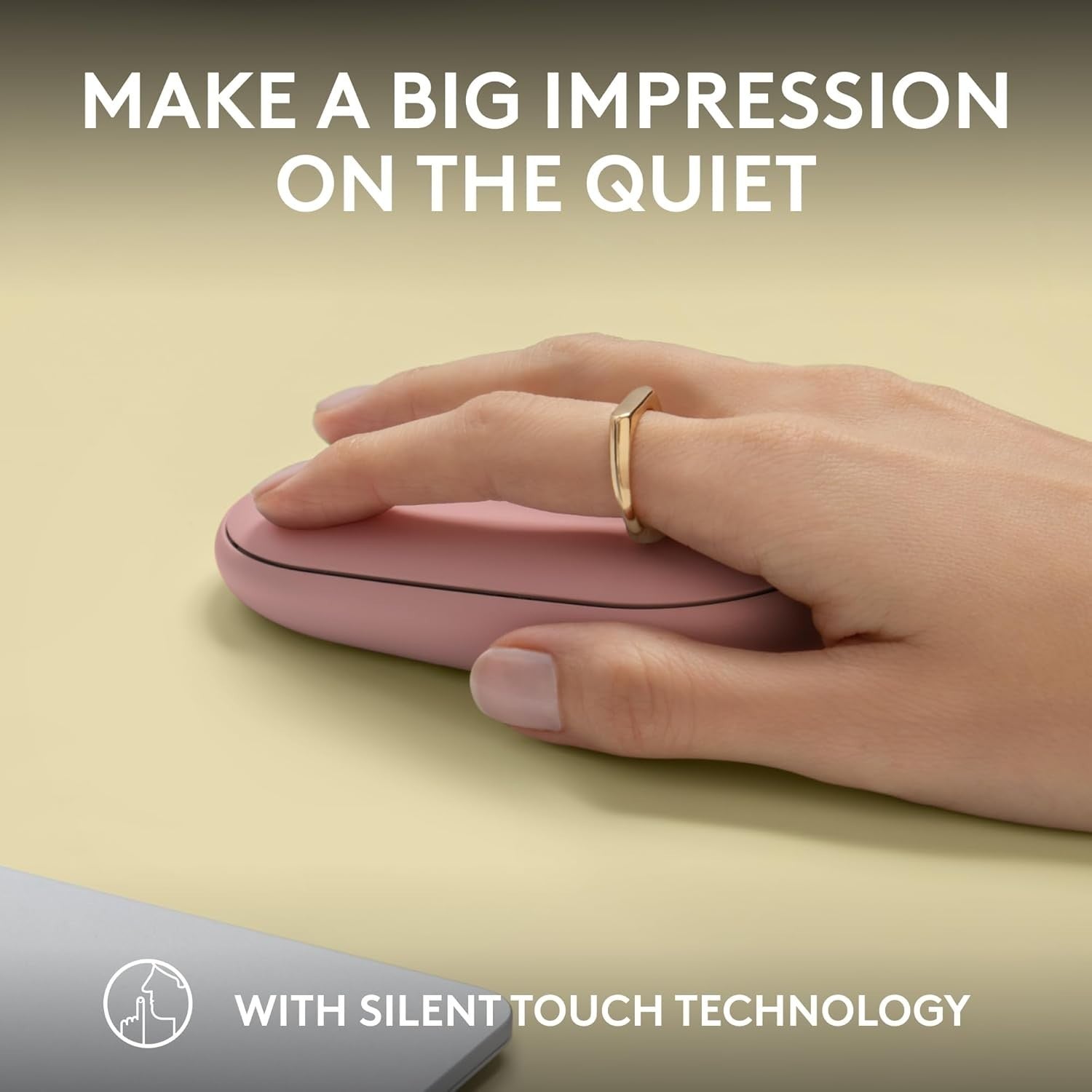 Rose Gold Bluetooth Wireless Mouse Silent Click Ultra Slim Portable Office