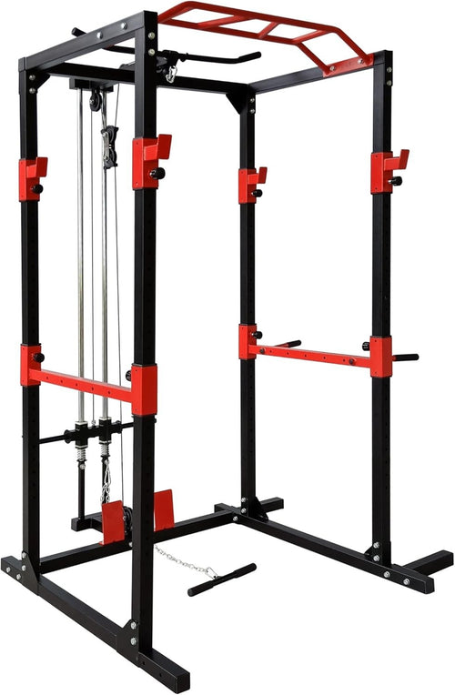 Heavy Duty Power Rack with Cable System & Pull Up Bar | Home Gym CLR