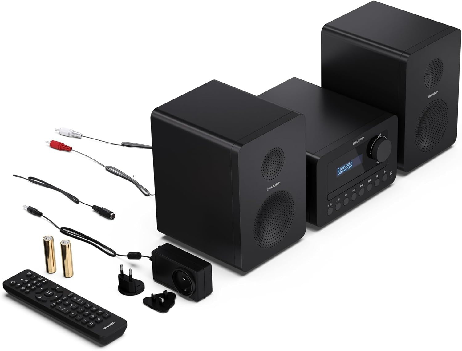 Hi-Fi Stereo System Bluetooth DAB Radio CD Player USB 40W Speakers Remote