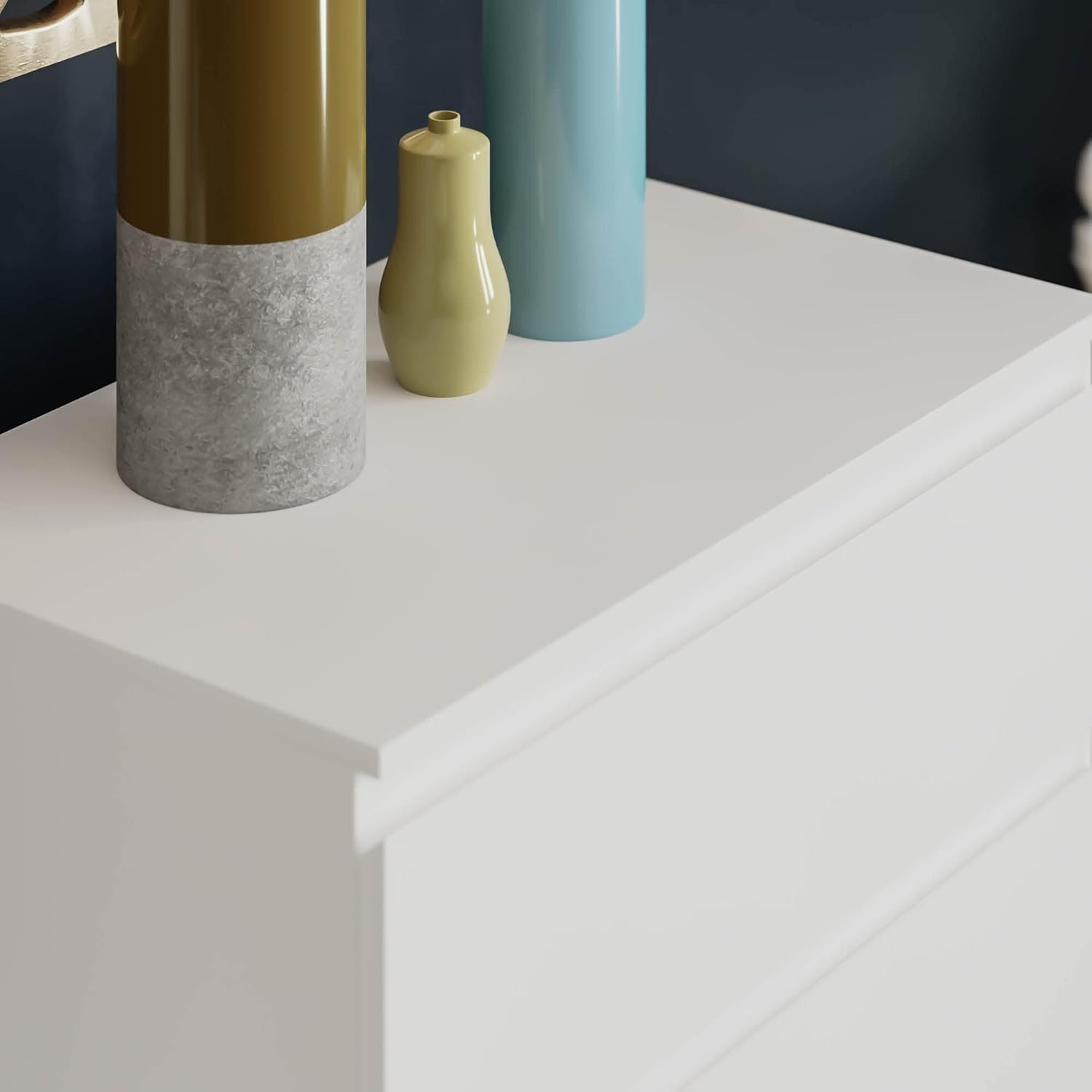 Modern 5-Drawer White Chest Storage Unit – Space-Saving, Durable, Stylish